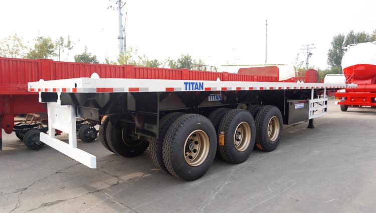 40ft Tri Axle Flat Top Semi Trailer for Sale